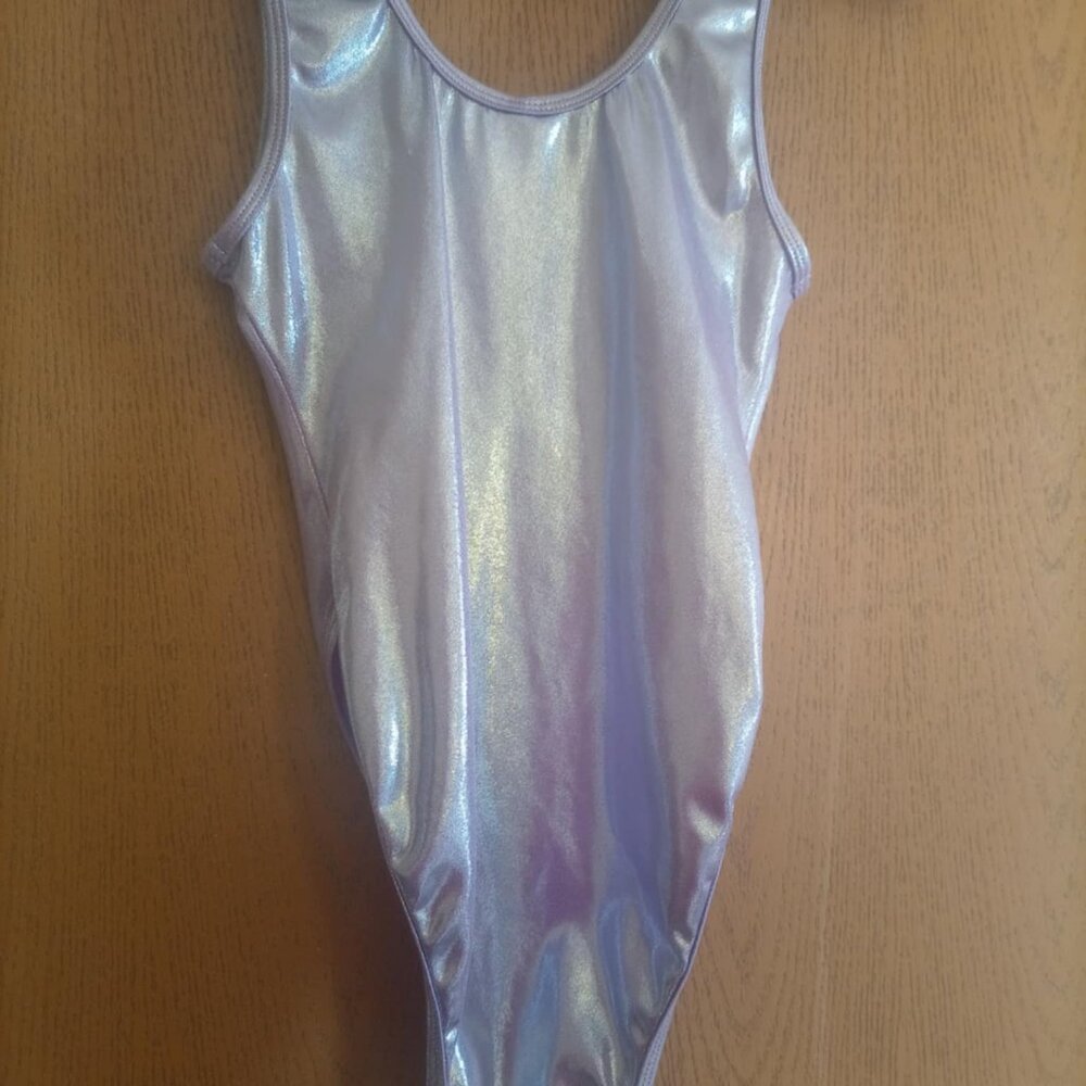 Purple Metallic Bodysuit Sz L/XL - Picture 5 of 6
